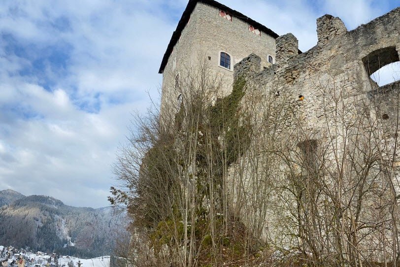 Burgruine Gallenstein, Sankt Gallen, Styria, Austria, Austria
